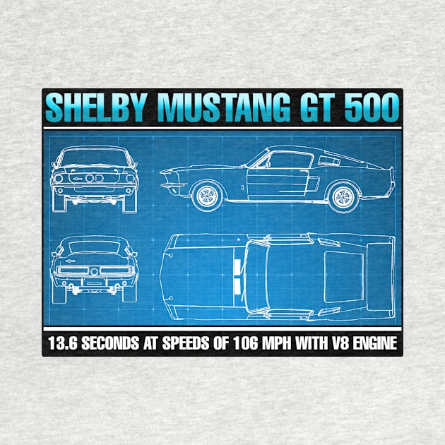 MUSTANG GT 500 by theanomalius_merch